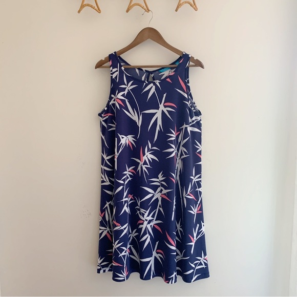 Tori Richard Bamboo Print A Line Dress - Picture 3 of 8